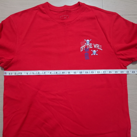 Vans logo sleeve shirt red and black size M - Picture 11 of 11